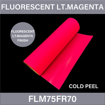 Fluorescerende lys magentan dtf folie rulle